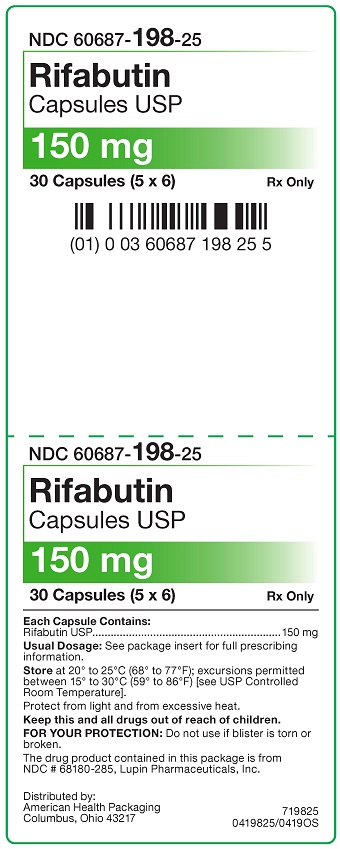 150 mg Rifabutin Capsules Carton