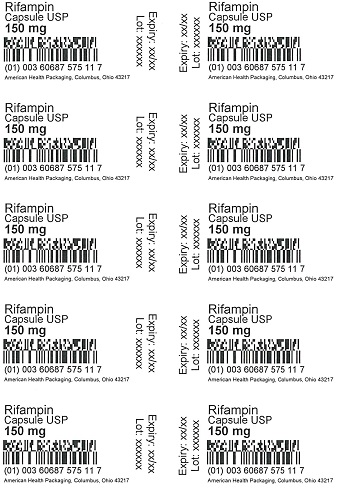 150 mg Rifampin Capsules 30UD Blister