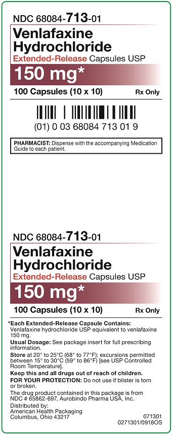 150 mg Venlafaxine HCl Extended-Release Capsules Carton