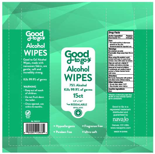 Good To Go Alcohol Wipes