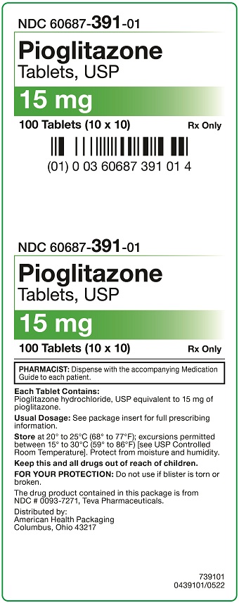 15mg Pioglitazone Tablets Carton