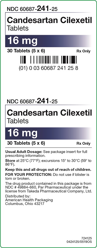 16 mg Candesartan Cilexetil Tablets Carton