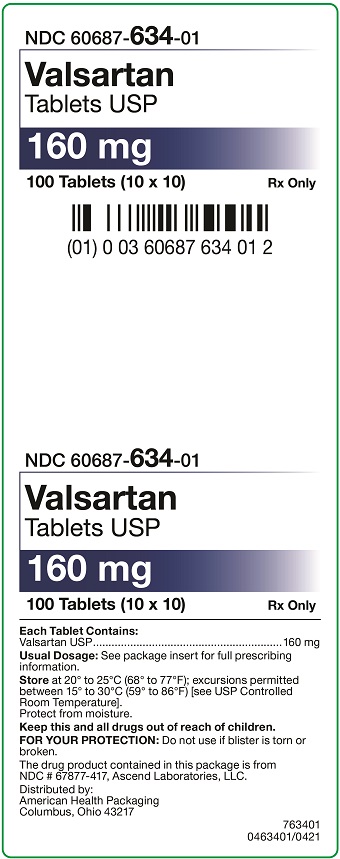 160 mg Valsartan Tablets Carton
