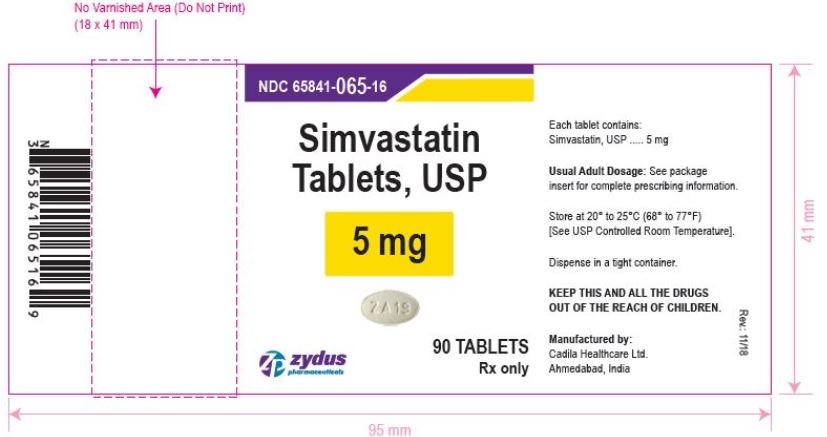 Simvastatin tablets 5 mg