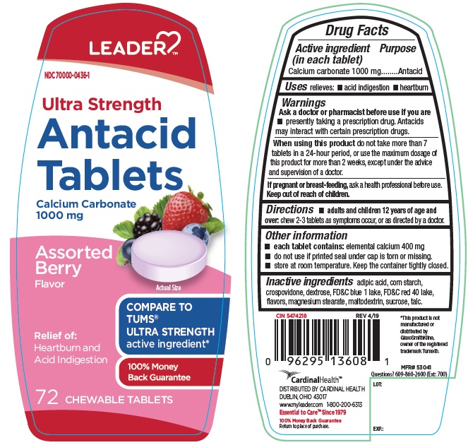 Leader Ultra Strength Antacid | Calcium Carbonate Tablet, Chewable Breastfeeding