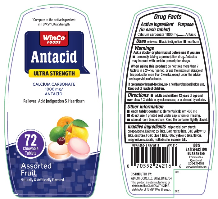 Winco Foods Antacid Ultra Strength | Calcium Carbonate Tablet, Chewable Breastfeeding