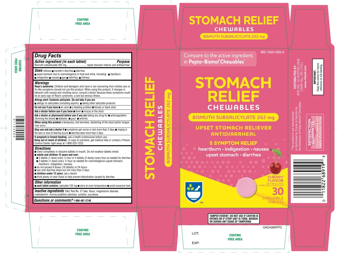 RITE AID STOAMCH RELIEF CHEWABLE TABLETS