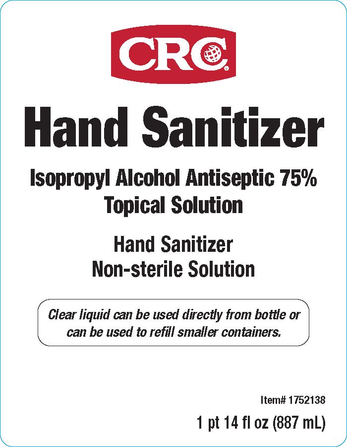 Front label Hand Sanitizer