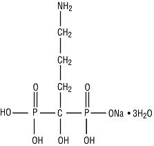alendronate sodium structural formula