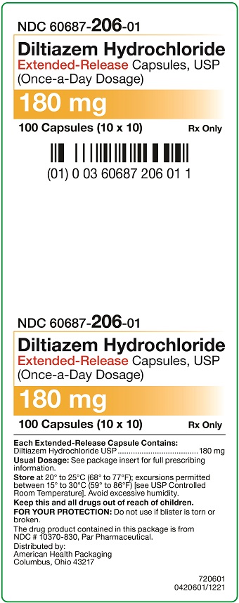 180 mg Diltiazem Hydrochloride ER Capsules Carton