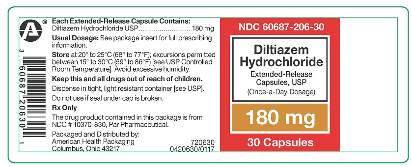 180 mg Diltiazem ER Capsules 30ct