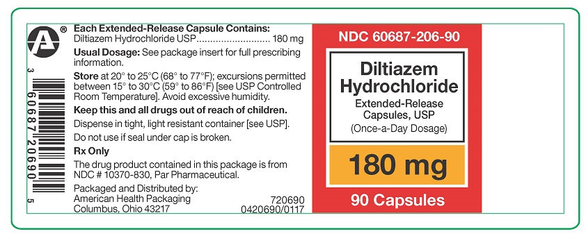 180 mg Diltiazem ER Capsules 90ct