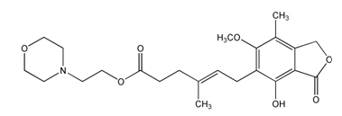 Chemical Structure-Mycophenolate mofetil
