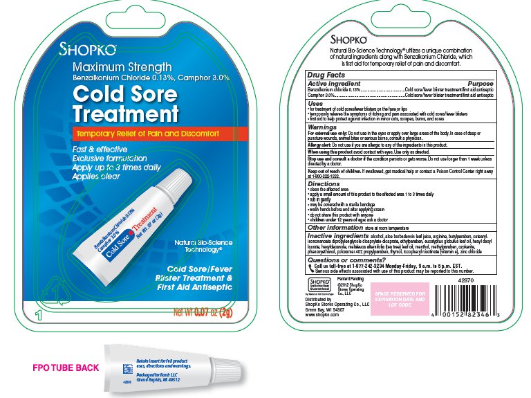 Shopko Cold Sore Treatment