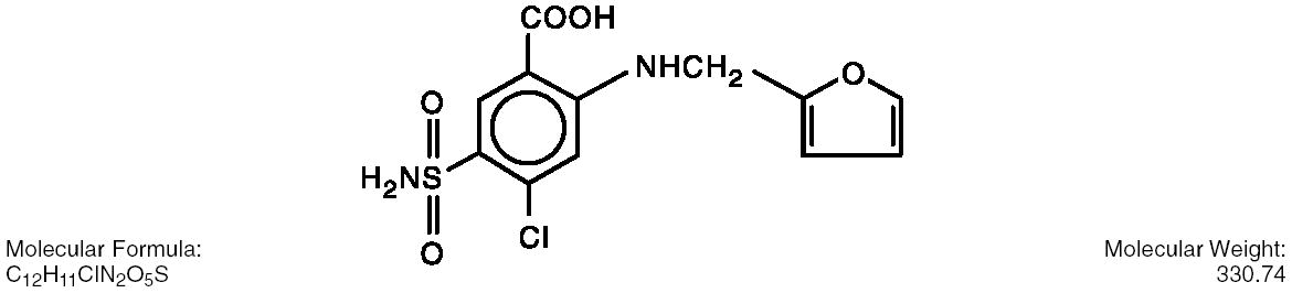Furosemide Structural Formula