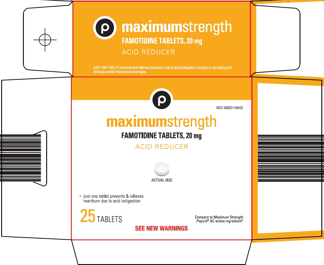 Maximum Strength Famotidine Tablets, 20 mg Carton Image 1
