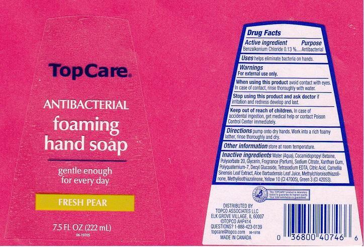 Topcare Antibacterial Foaming Hand Fresh Pear | Benzalkonium Chloride Liquid Breastfeeding