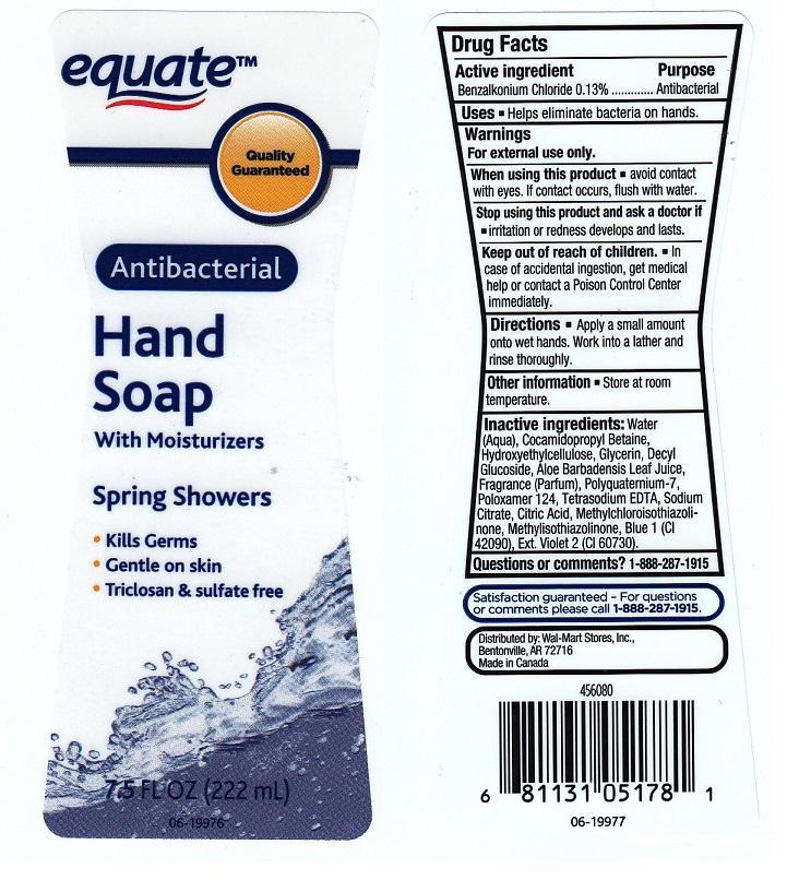 Equate Antibacterial Hand With Moisturizers Spring Showers | Benzalkonium Chloride Liquid while Breastfeeding