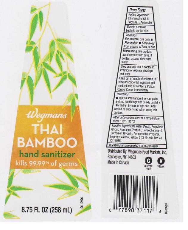 Wegmans Hand Sanitizer Thai Bamboo | Ethyl Alcohol Liquid while Breastfeeding