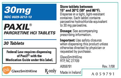 30-mg, 30-tablet bottle label