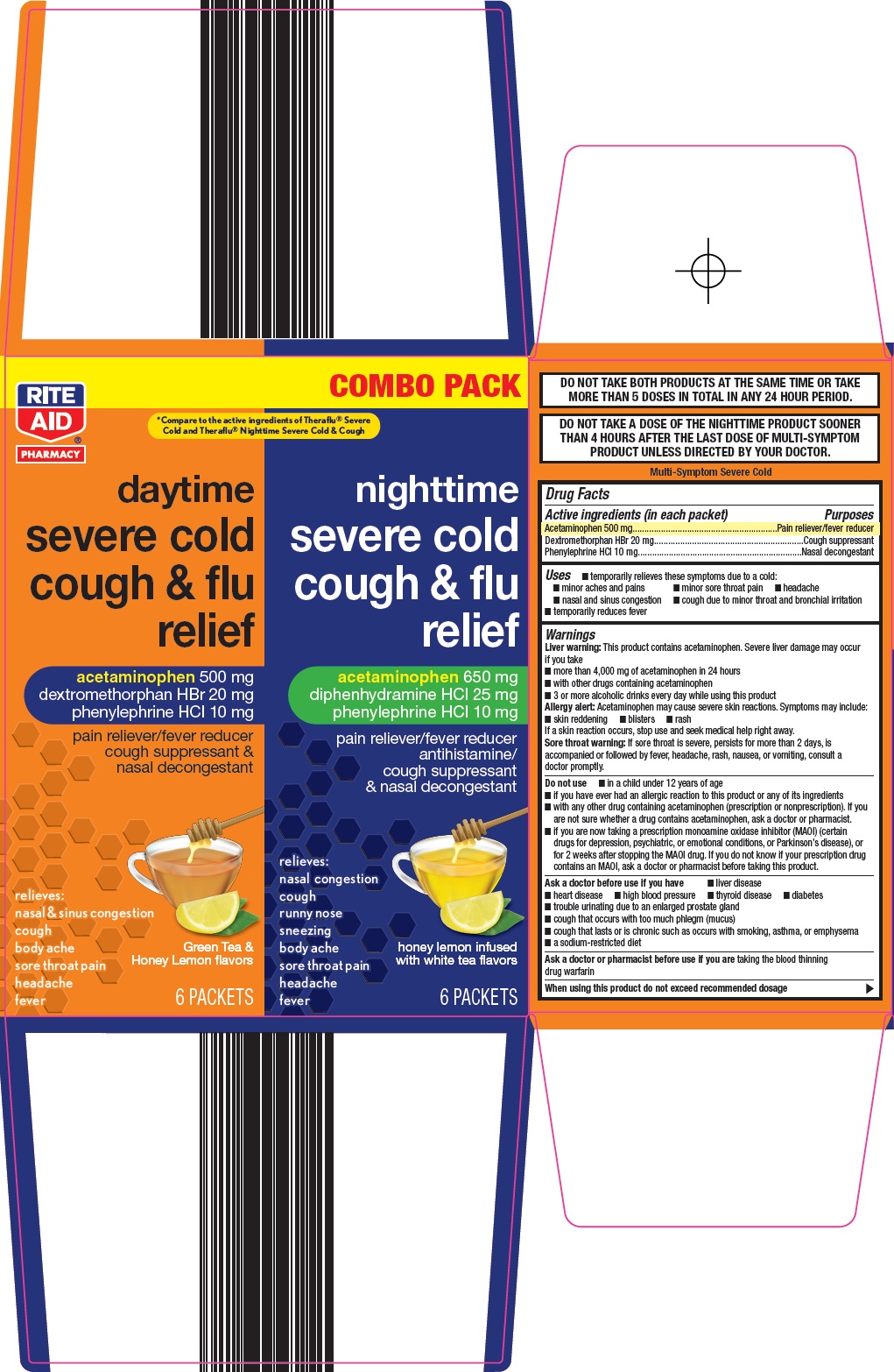 daytime nighttime severe cold cough & flu relief carton image 1