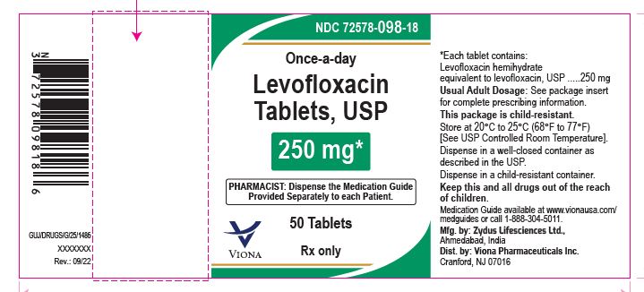 Levofloxacin Tablets, 250 mg