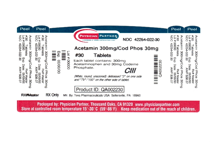 Acetamin 300mg/Cod Phos 30mg