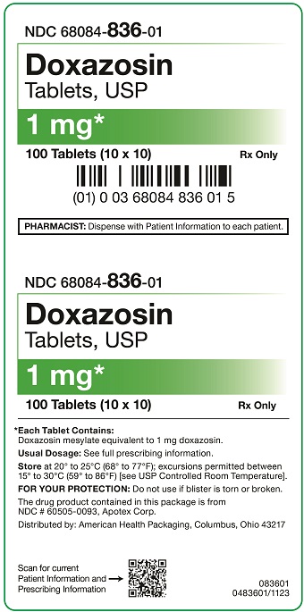 1 mg Doxazosin 10x10 Carton