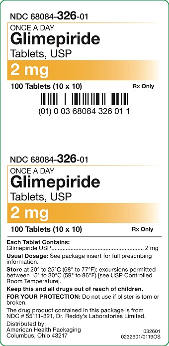 2 mg Glimepiride Tablets Carton