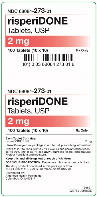 2 mg risperiDONE Tablets Carton