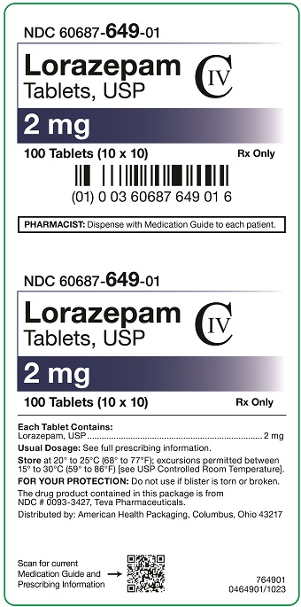2 mg Lorazepam Tablets Carton