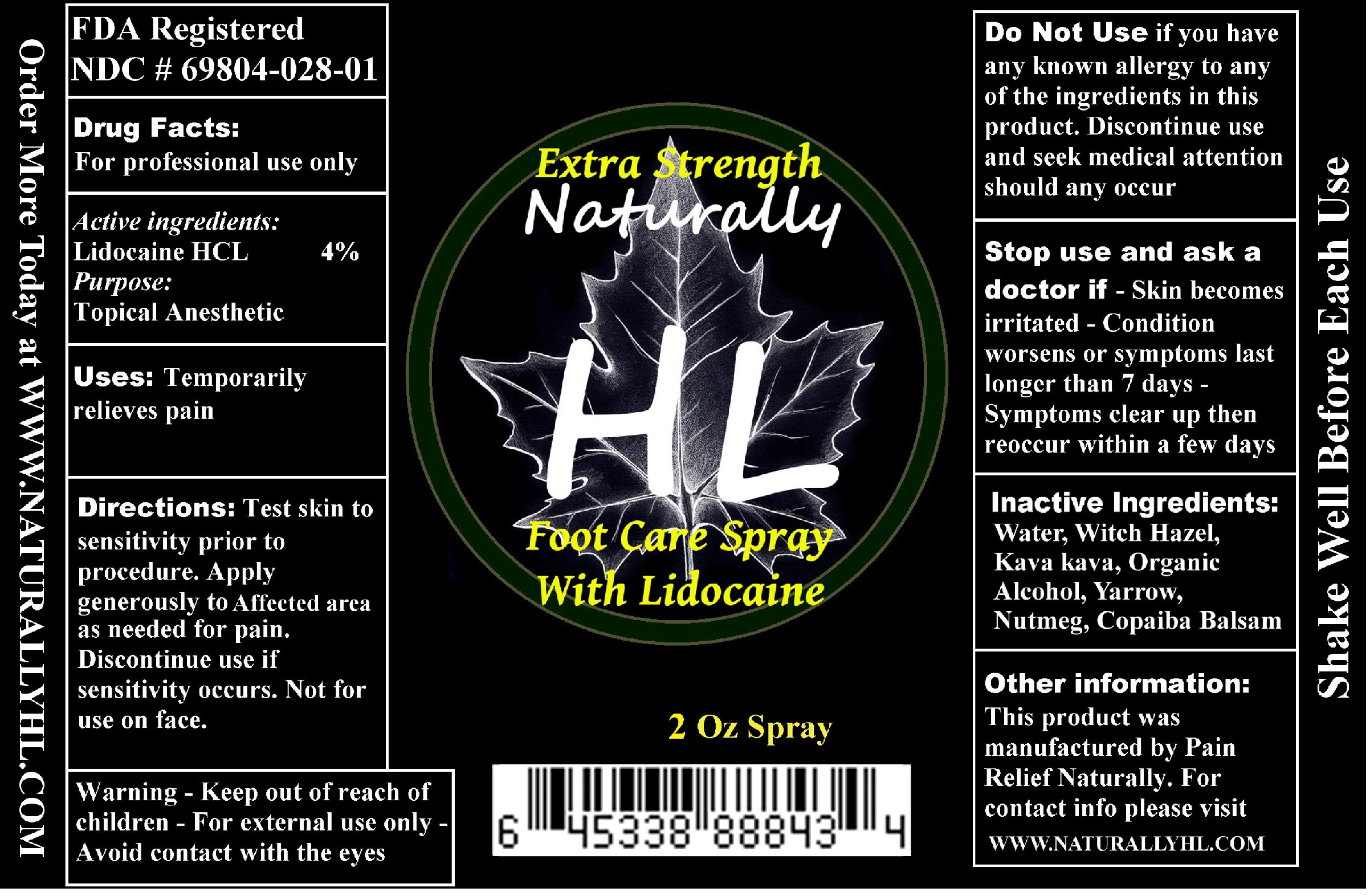 Extra Strength Naturally Hl Foot Care | Lidocaine Hcl Liquid Breastfeeding