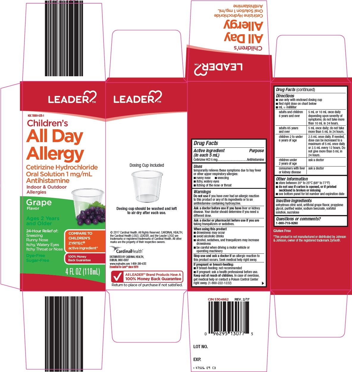 Leader Childrens All Day Allergy | Cetirizine Hcl Solution while Breastfeeding