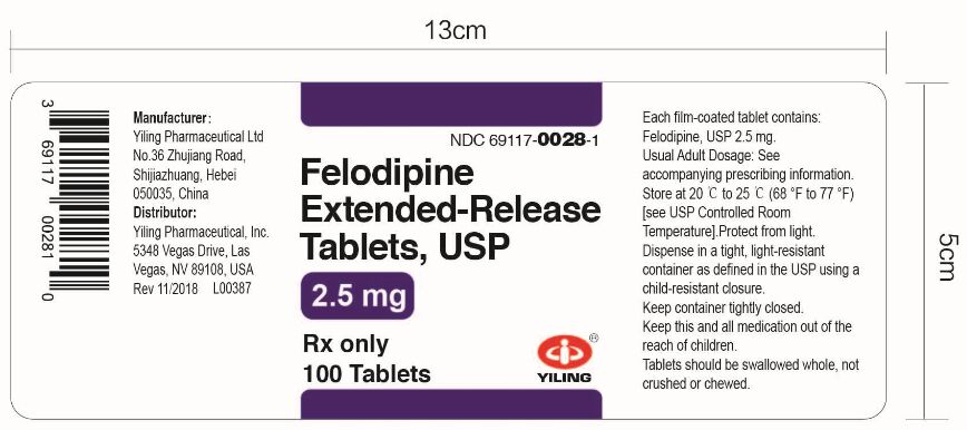 PACKAGE LABEL-PRINCIPAL DISPLAY PANEL - 2.5 mg (100 Tablets Bottle)