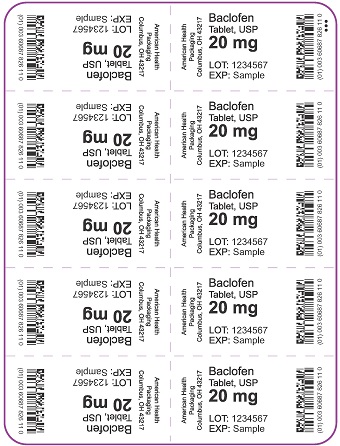 20 mg Baclofen Tablet Blister
