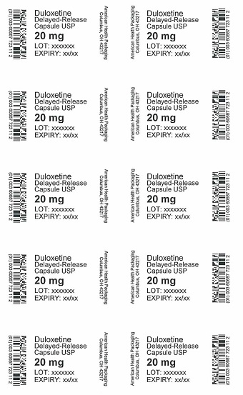 20 mg Duloxetine Delayed-Release Capsule Blister