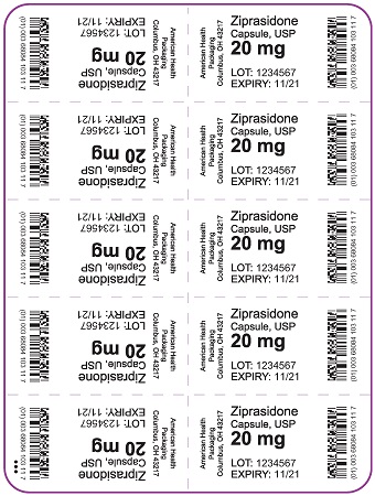 20 mg Ziprasidone Capsule Blister