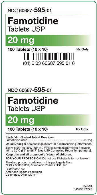 20 mg Famotidine Tablets Carton