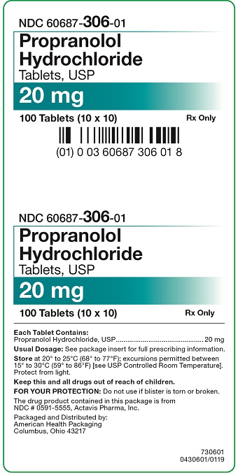 40 mg Propranolol HCl Tablet Carton