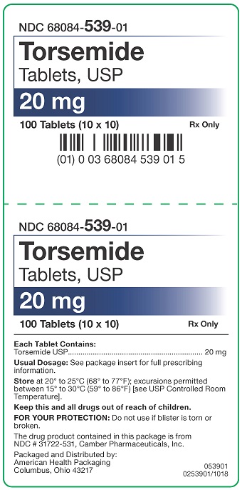 20 mg Torsemide Tablets Carton