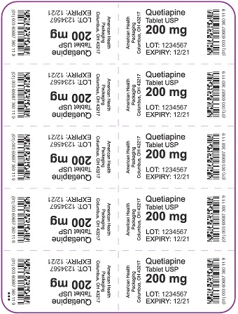 200 mg Quetiapine Tablet Blister