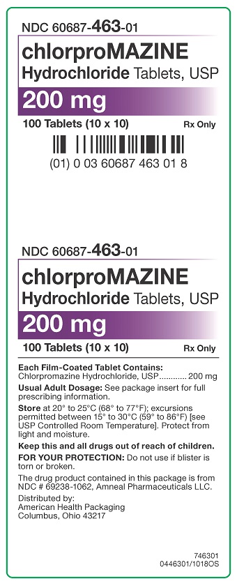 200 mg chlorproMAZINE HCl Tablets Carton
