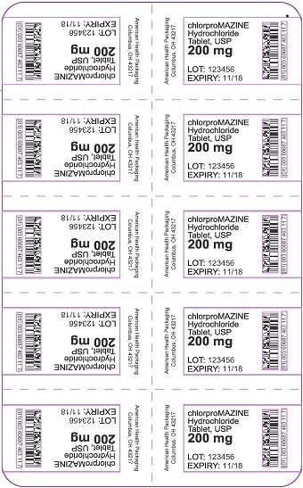 200 mg Chlorpromazine Hydrochloride Tablet Blister
