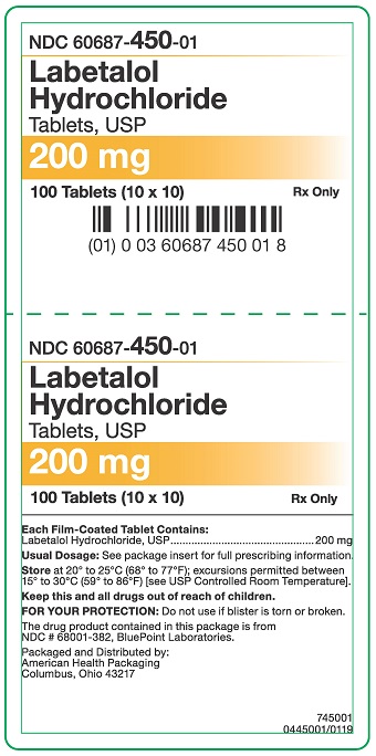 200 mg Labetalol HCl Tablets Carton