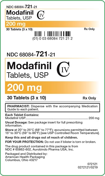 200 mg Modafinil Tablets Carton