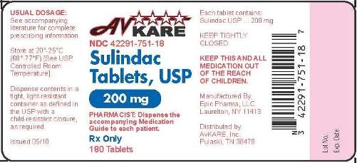 Sulindac Tablets, USP 200mg