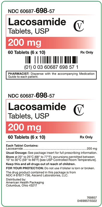 200 mg Lacosamide Tablets Carton