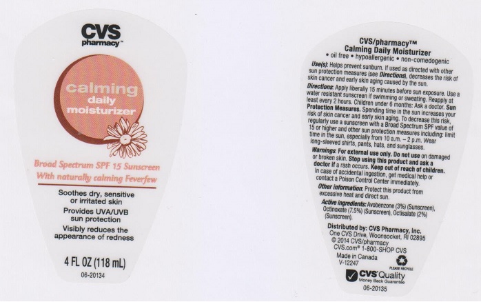Cvs Pharmacy Calming Daily Moisturizer | Avobenzone, Octinoxate, Octisalate Lotion and breastfeeding