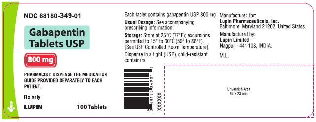 800 mg container label