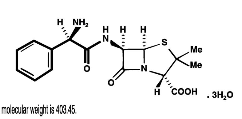 Chemical Structure - Ampicillin